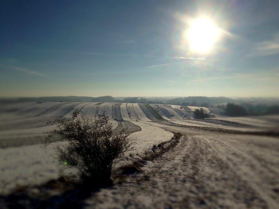 Light snow space