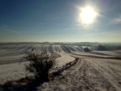 Light snow space