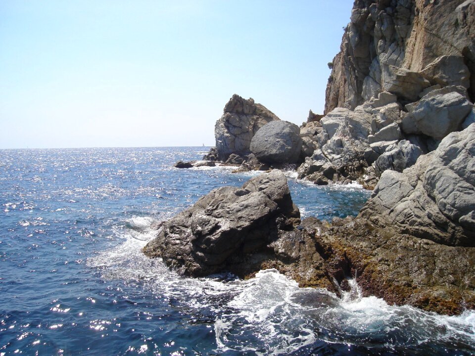Rocks spanish coast cliffs