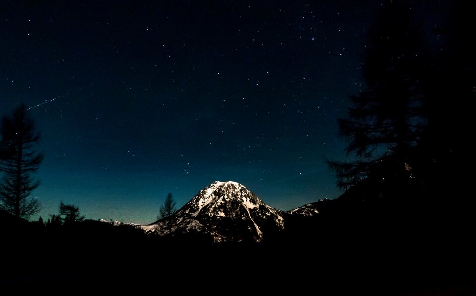 Night sky dark starlight photo