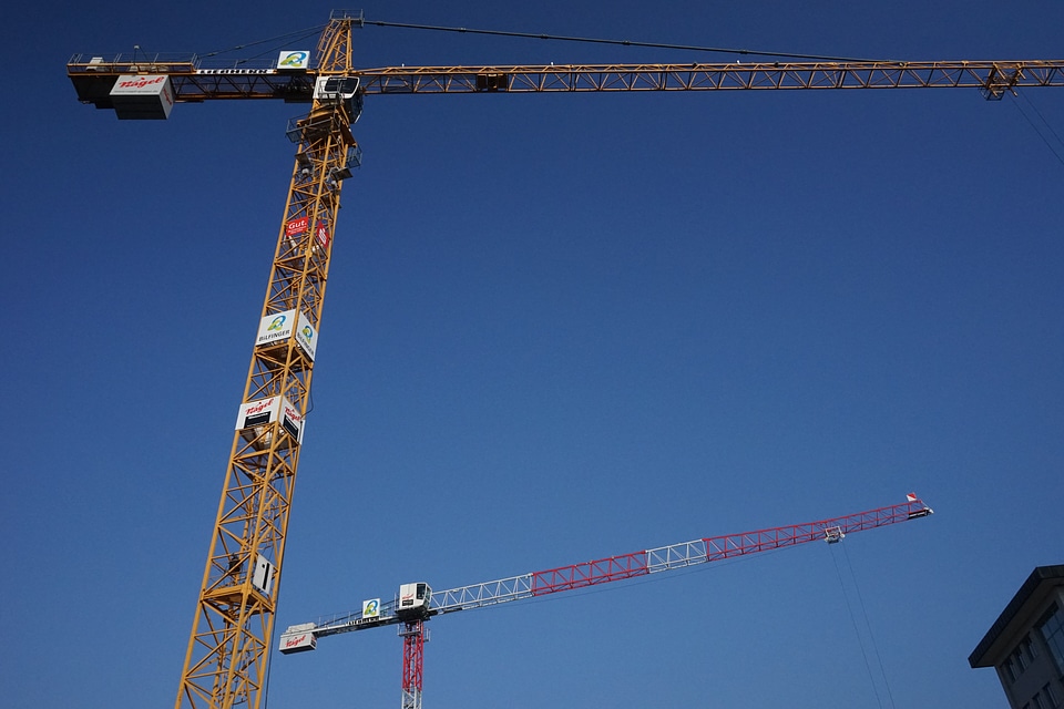 Site sky construction work