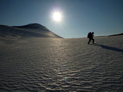 Tourism climbing mountains