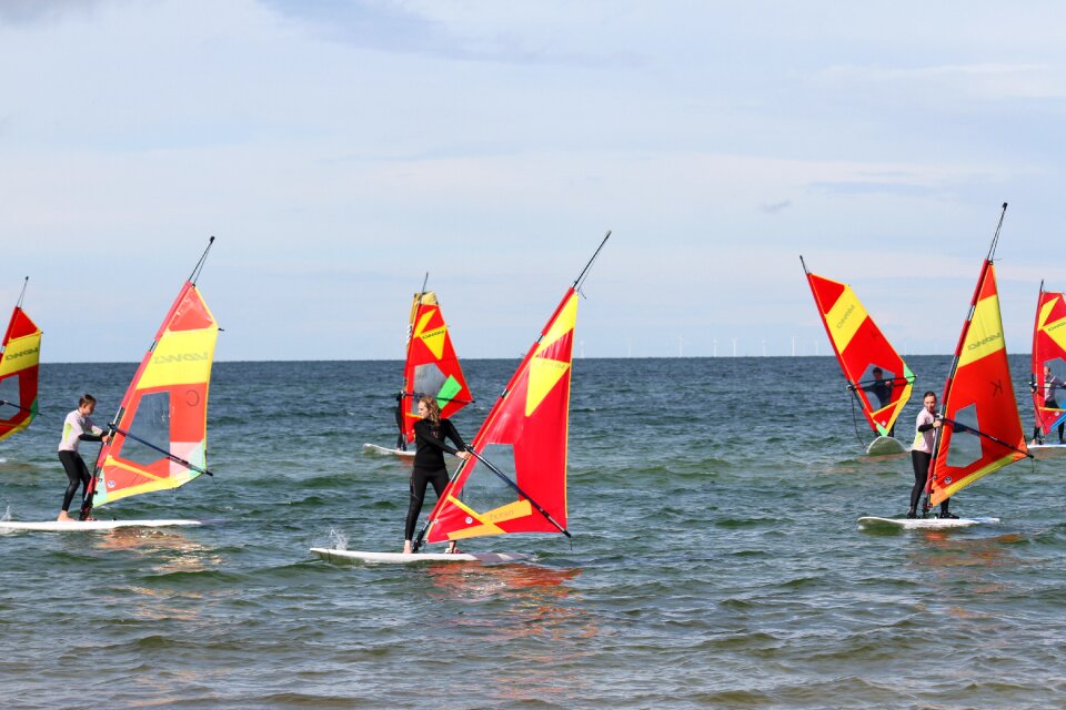 Summer water sports surfer