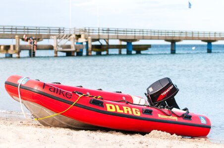 Boat water rescue blue light photo