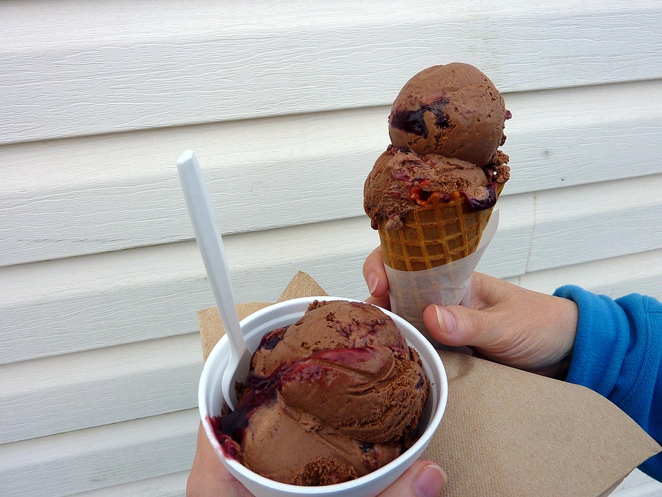 Chocolate frozen food