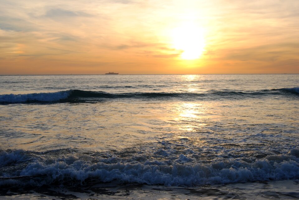 Afternoon shore sea