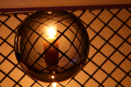 Glass ball transparent lamp