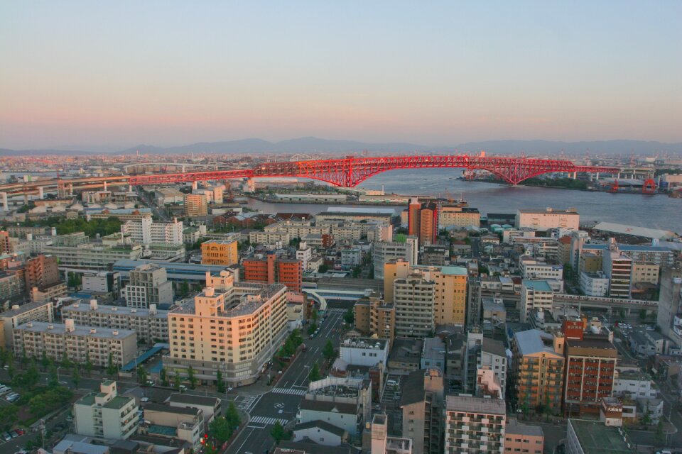 Osaka bridge city