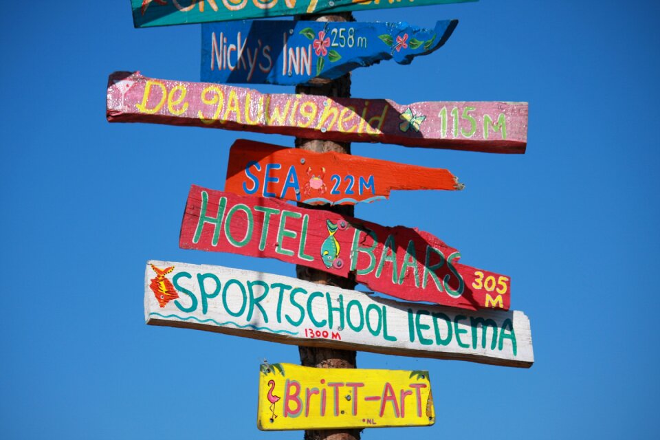 Signs signpost marking