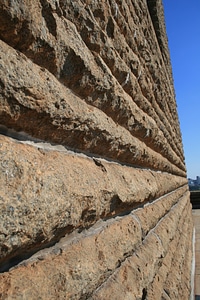 Granite exterior grooved