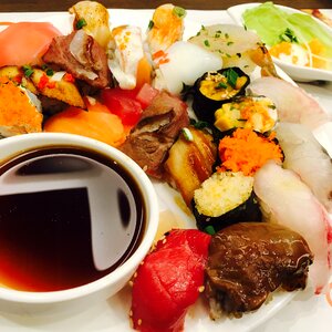 Fish soy sauce food photo