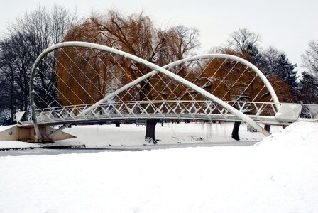 Winter cold snowfall