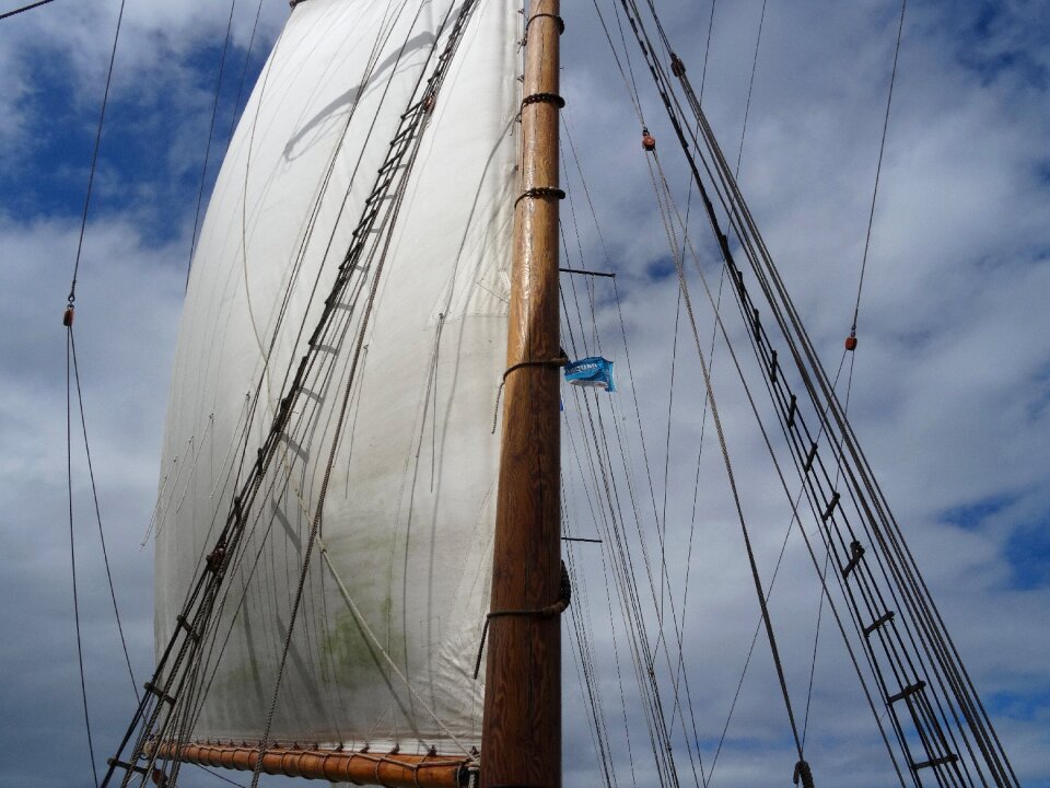 Ship rigging sailing boat photo