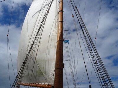 Ship rigging sailing boat photo