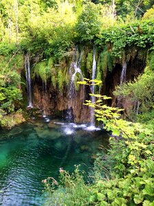 Croatia natural park waterfalls plitvice photo