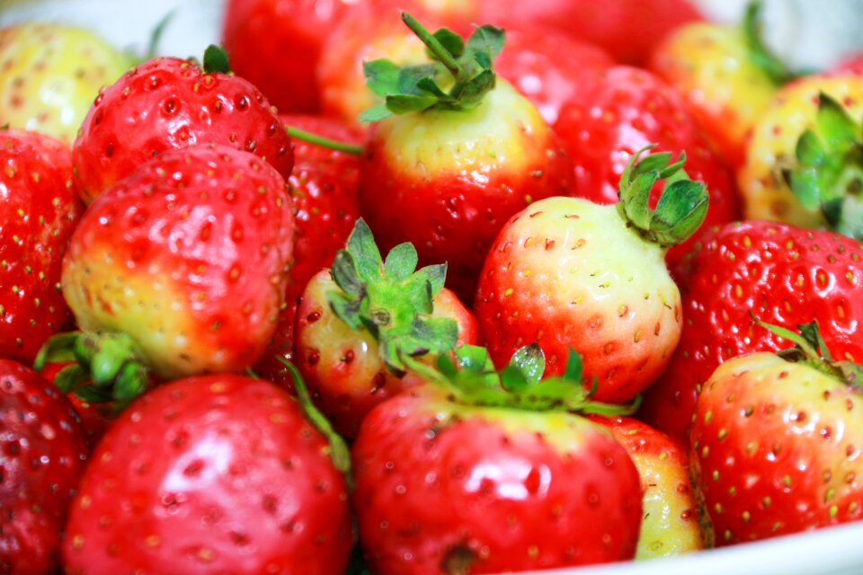 Vegetables fruit strawberries