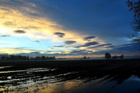 Horizon landscape clouds photo