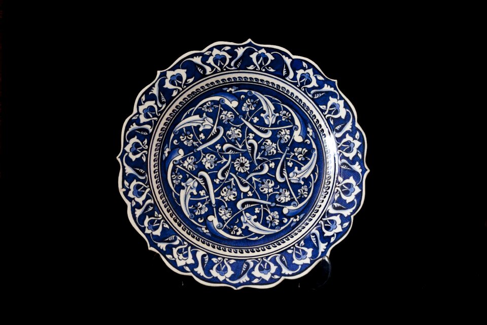 Plate ceramic turkey