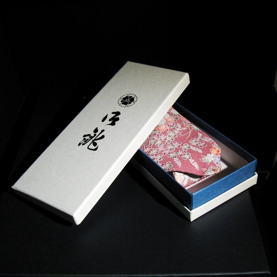 Japanese pattern necktie kimono