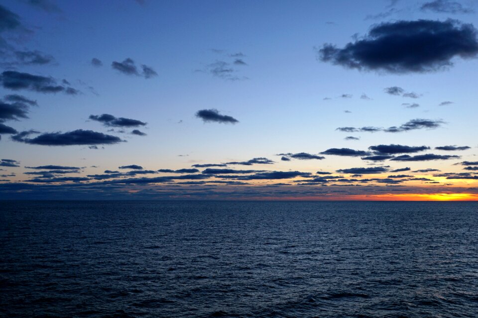 Atlantic water blue
