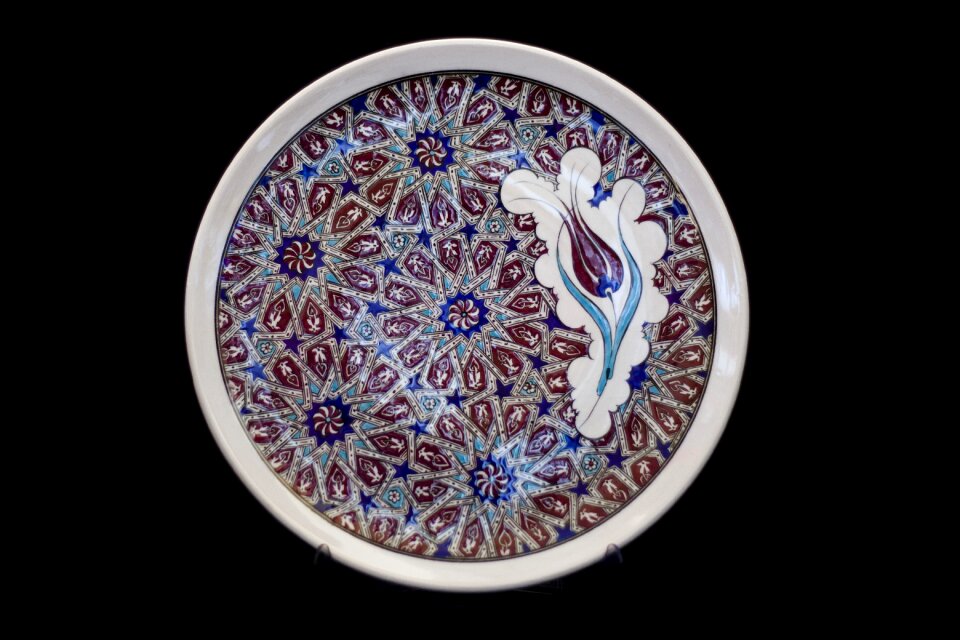 Plate ceramic turkey