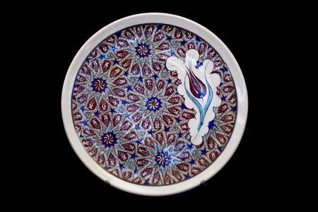 Plate ceramic turkey