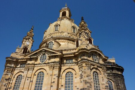 Landmark germany frauenkirche dresden photo