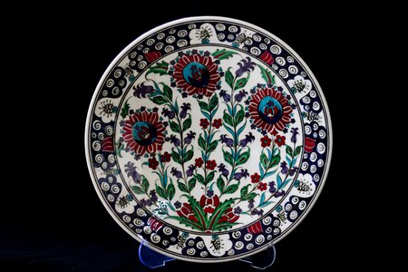 Plate ceramic turkey