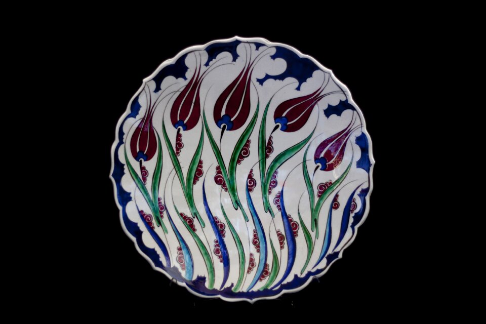 Plate ceramic turkey