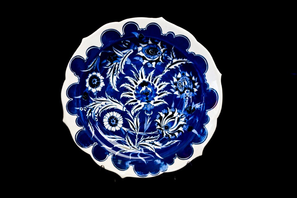 Plate ceramic turkey