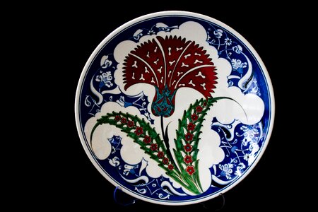 Plate ceramic turkey