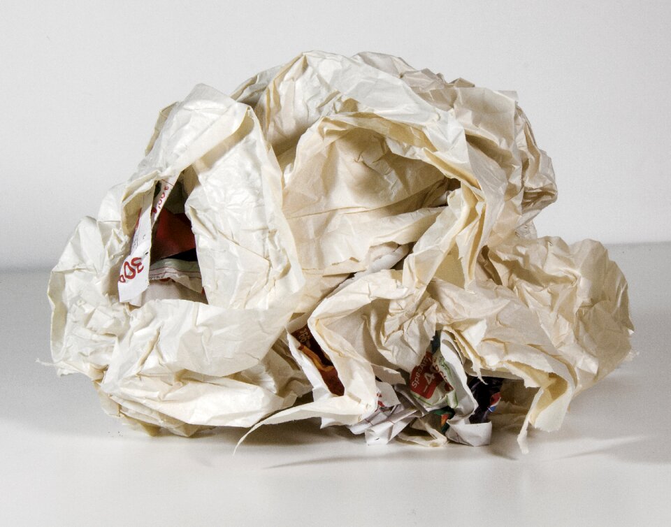 Map used paper wastepaper