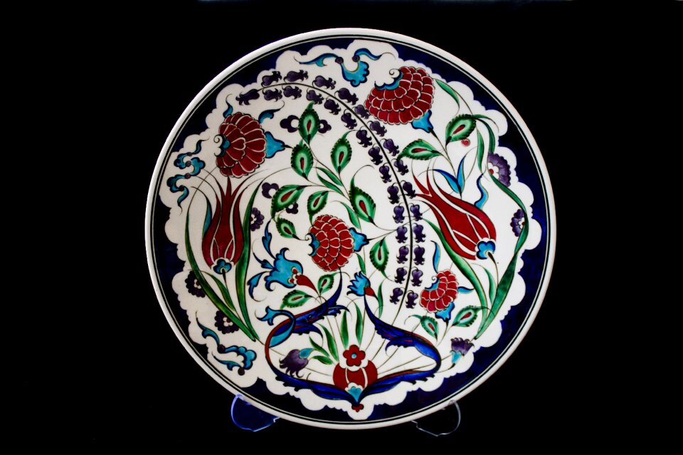 Plate ceramic turkey