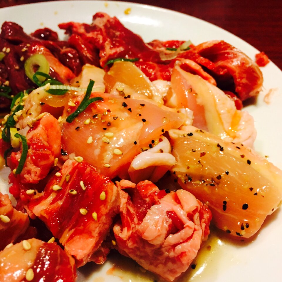 Raw meat seasoning food