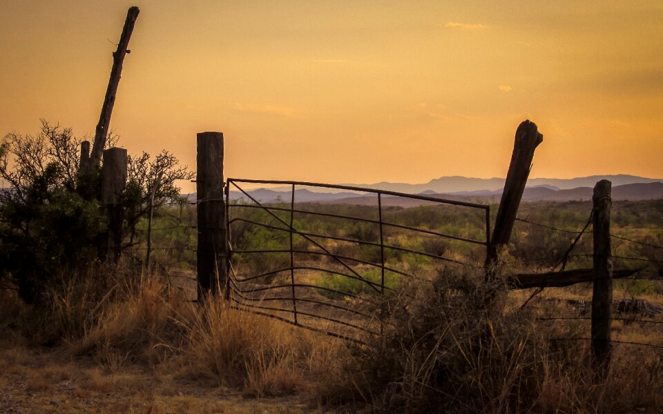 Landscape sunset