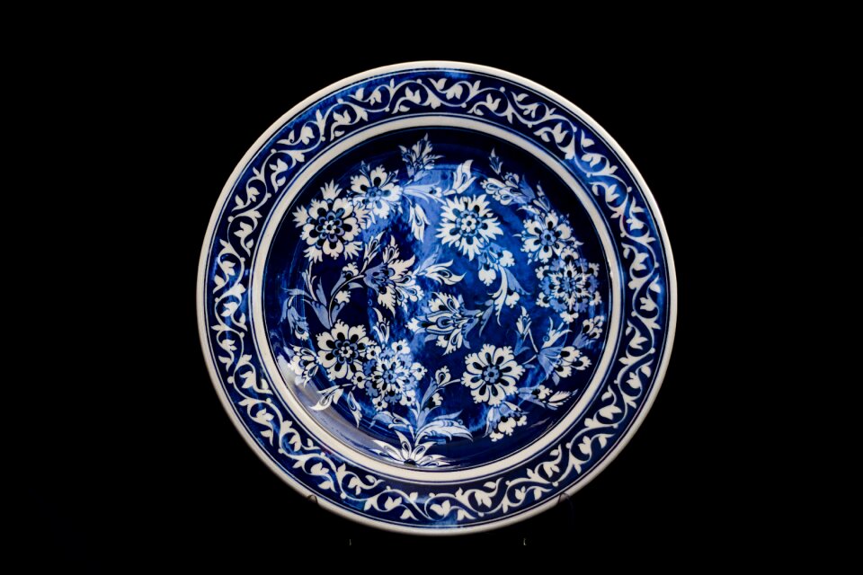 Plate ceramic turkey