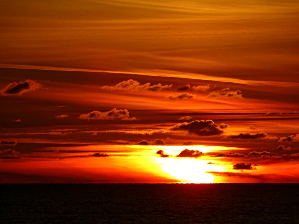 Abendstimmung evening sky water