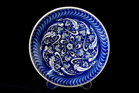 Plate ceramic turkey photo