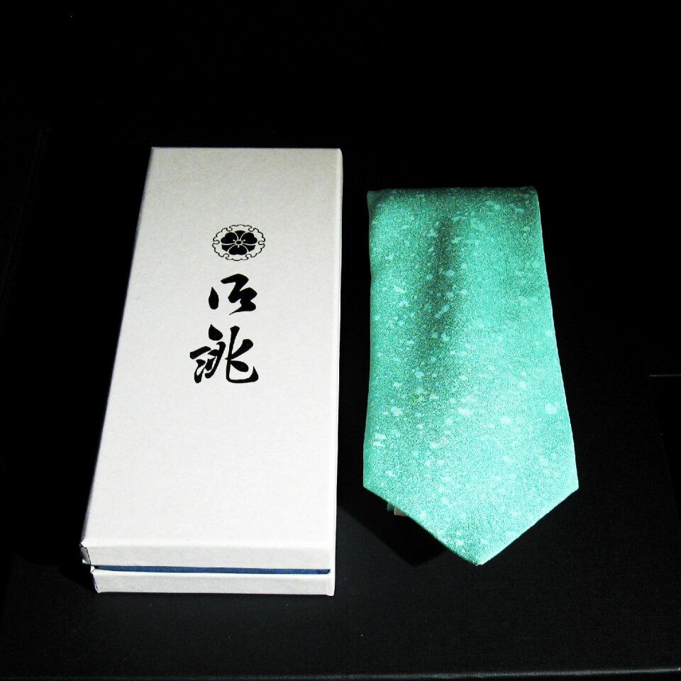 Japanese pattern necktie kimono