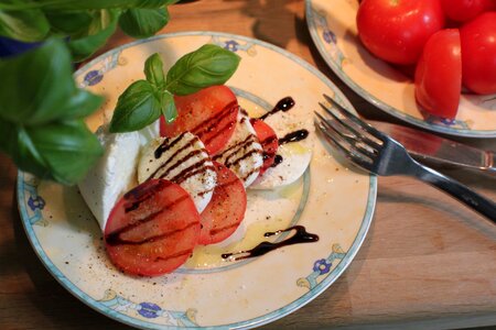 Eat healthy tomato mozzarella