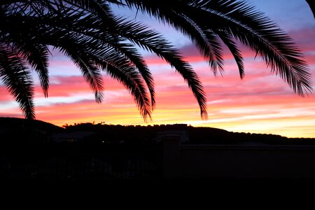 Red sky sunset
