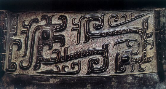 In ancient china bronze kui dragon
