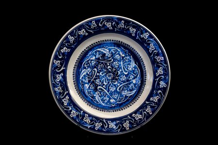 Plate ceramic turkey photo