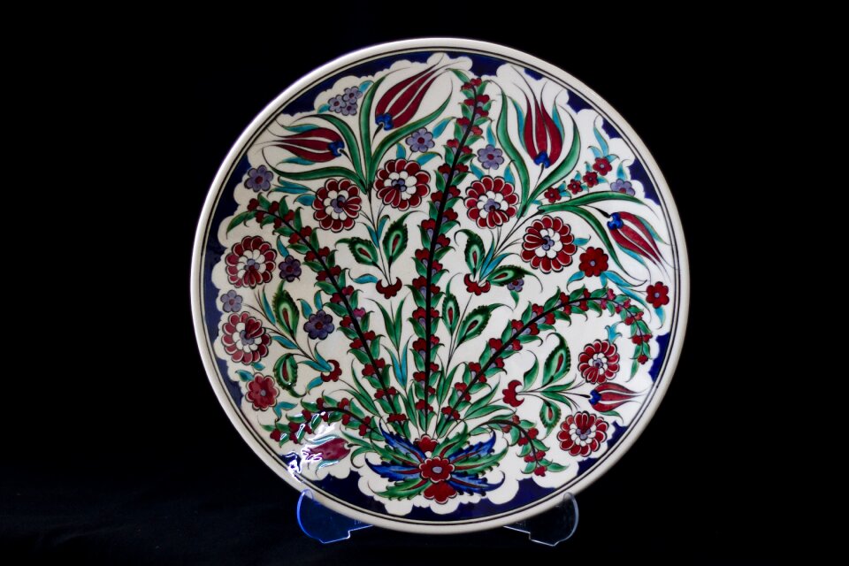 Plate ceramic turkey