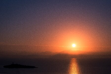 Sunset sea sun water photo