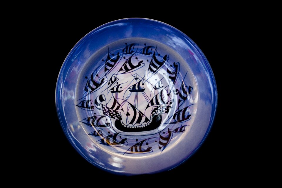 Plate ceramic turkey
