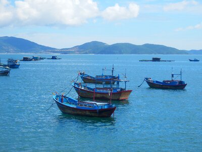 Boats nhatrang viet nam photo