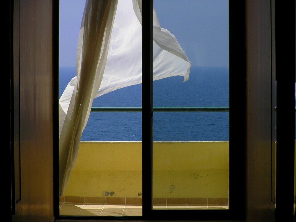 View from the window sunny water