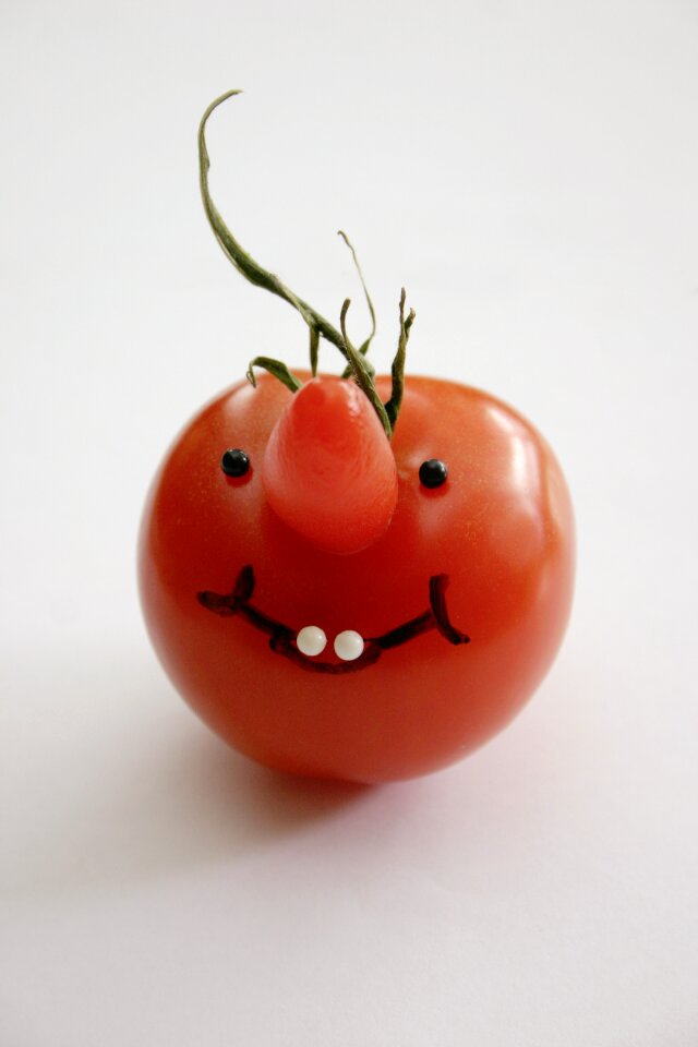 Vegetables face laugh