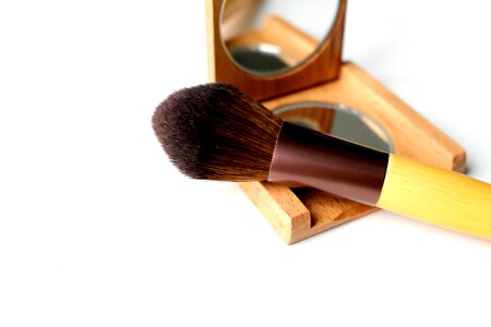 Applying make up bristles